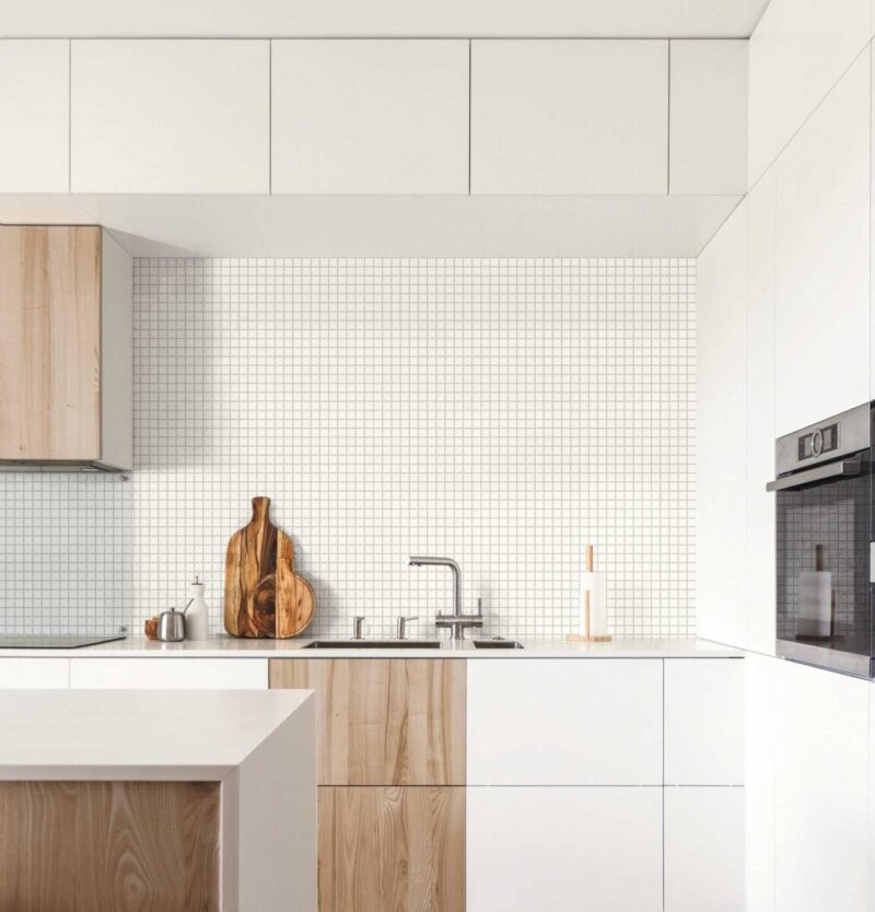 Placa decorativa Marazzi Colorplay Mosaico White 30X30 cm M4KE - imagine 3