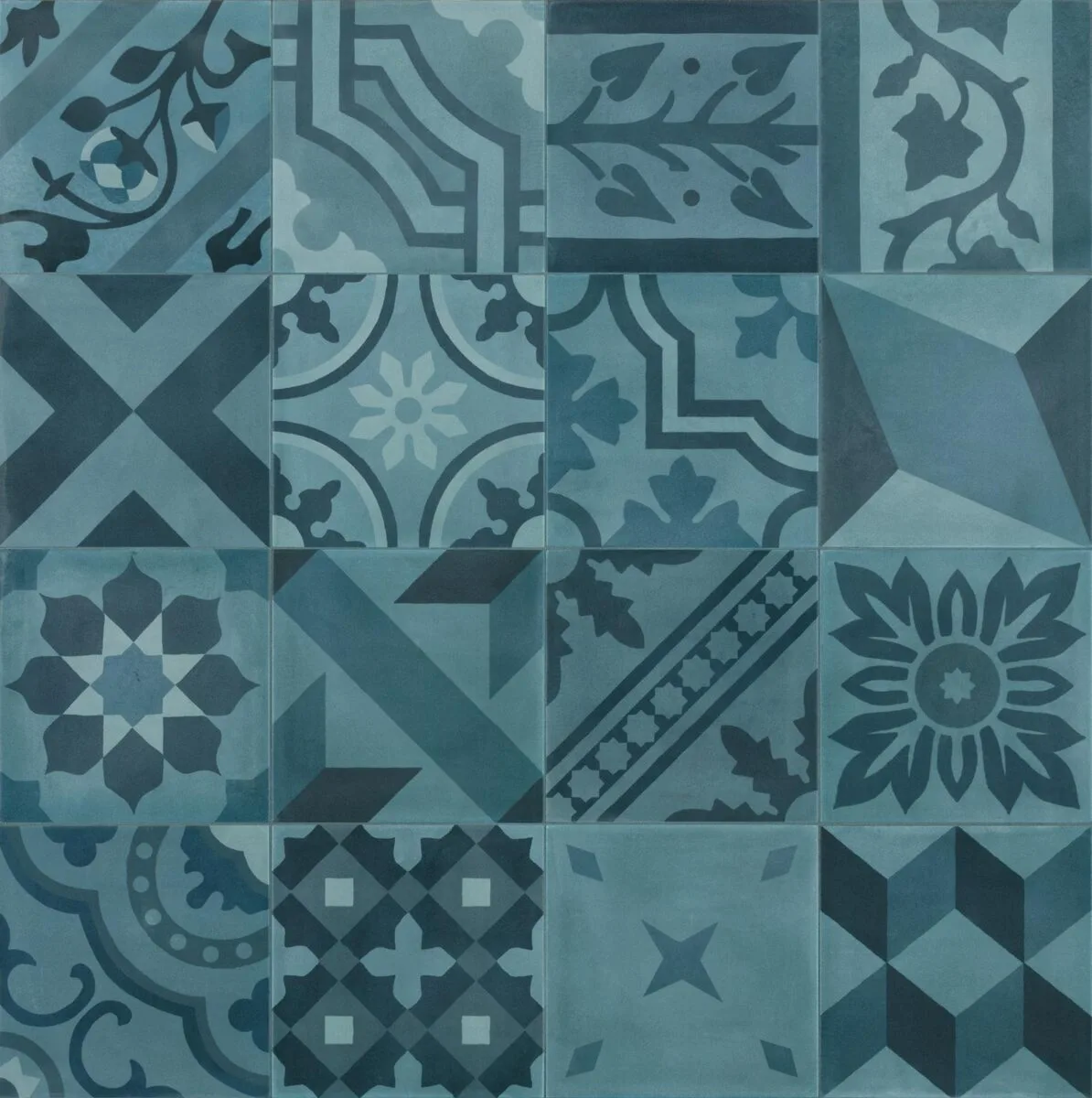 Placa decorativa Marazzi D_Segni Blend Azzurro Decoro Mix 20X20 cm M607