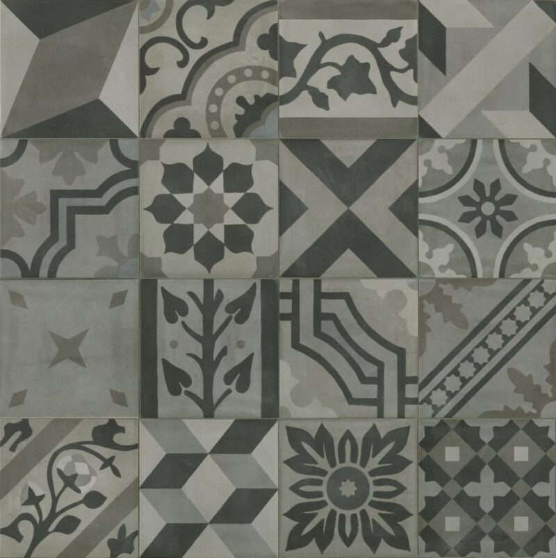 Placa decorativa Marazzi D_Segni Blend Carbone Decoro Mix 20X20 cm M60C - imagine 2