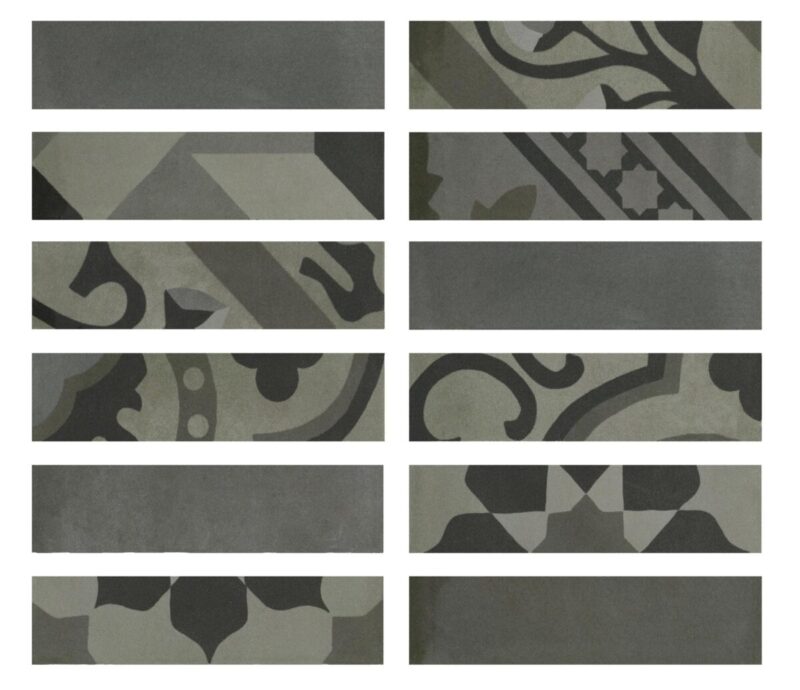 Placa decorativa Marazzi D_Segni Blend Carbone Listello 5x20 cm M8WY
