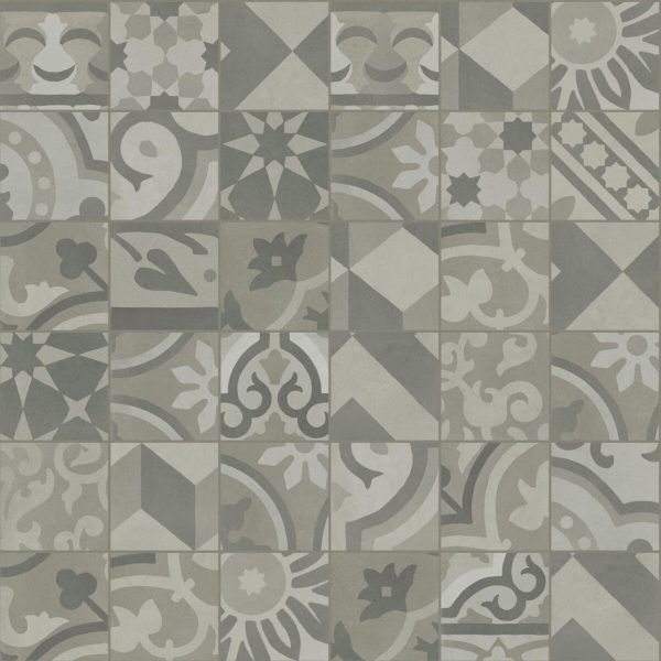 Placa decorativa Marazzi D_Segni Blend Grigio Decoro Mix 10X10 cm M61M