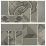 Placa decorativa Marazzi D_Segni Blend Grigio Mosaico 19X38 cm M8WL