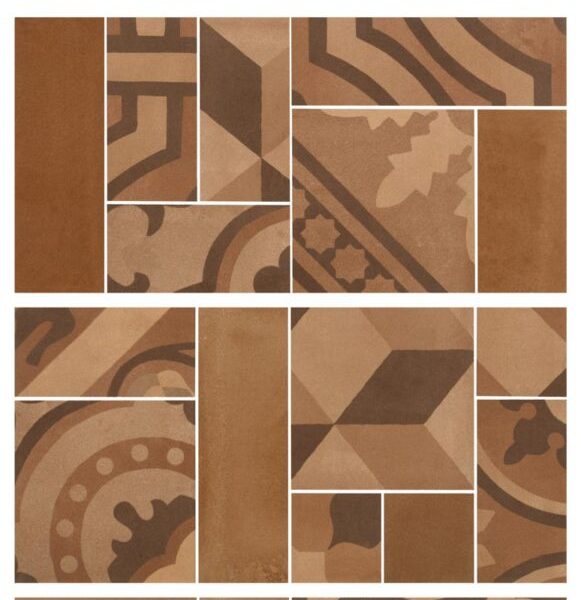 Placa decorativa Marazzi D_Segni Blend Terra Mosaico 19X38 cm M8WP