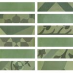 Placa decorativa Marazzi D_Segni Blend Verde Listello 5×20 cm M8WZ