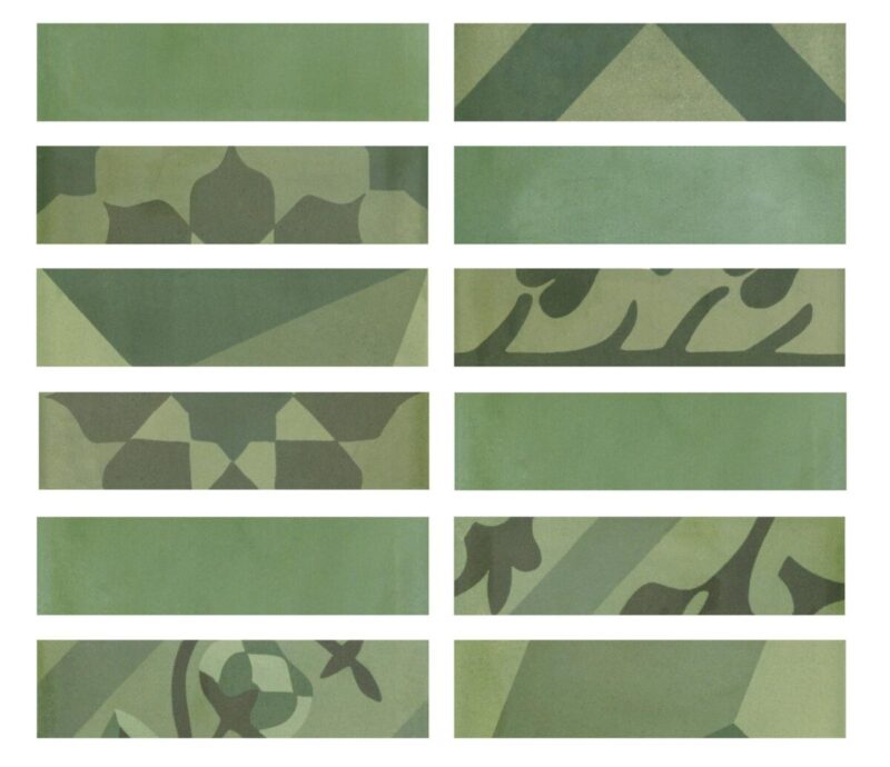 Placa decorativa Marazzi D_Segni Blend Verde Listello 5x20 cm M8WZ