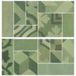 Placa decorativa Marazzi D_Segni Blend Verde Mosaico 19X38 cm M8WN