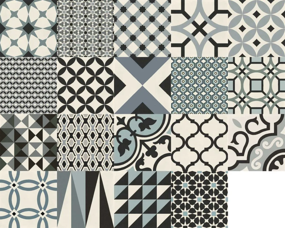 Placa decorativa, Marazzi D_Segni Decoro Mix Freddi, 20×20 cm, M0UT