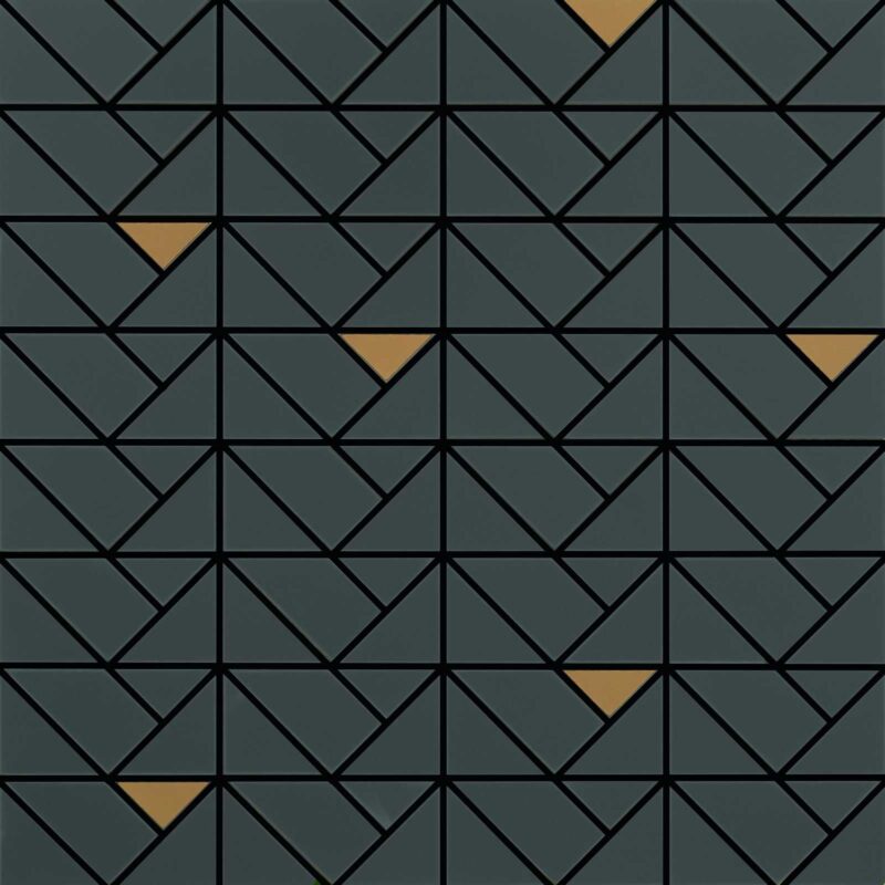 Placa decorativa Marazzi Eclettica Anthracite Mosaico Bronze 40X40 cm M3JD - imagine 2