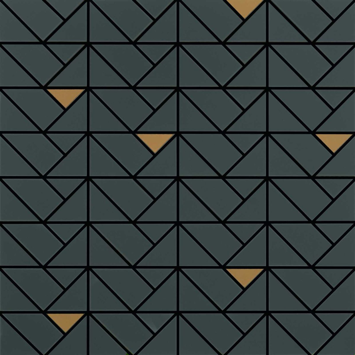 Placa decorativa Marazzi Eclettica Anthracite Mosaico Bronze 40X40 cm M3JD