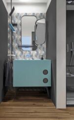 Placa decorativa Marazzi Eclettica Decoro Etoile Blue 40X120 cm M2U4