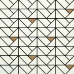 Placa decorativa Marazzi Eclettica White Mosaico Bronze 40X40 cm M3JA