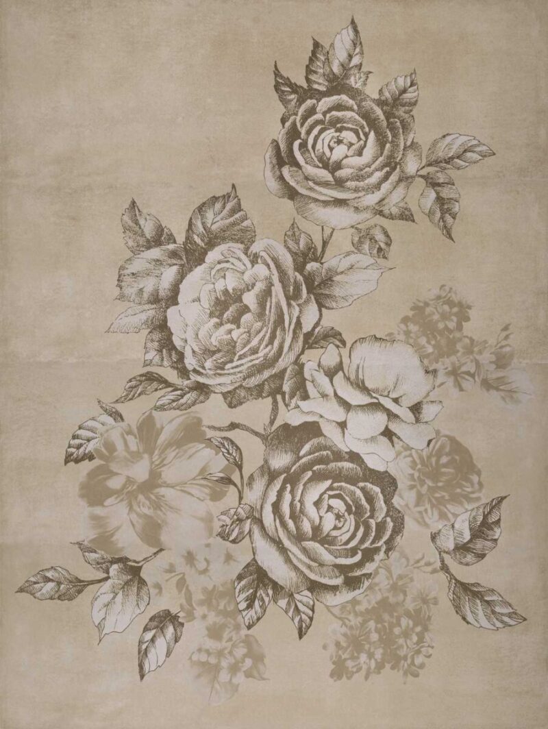 Placa decorativa Marazzi Fresco Decoro Bloom Truffle 97.7X130 cm M10R - imagine 2