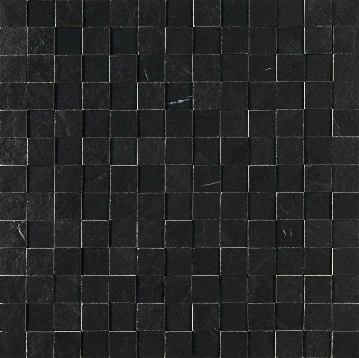 Placa decorativa neagra, mozaic 3D, Lavagna, 30×30 cm, Marazzi, M0AE