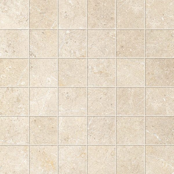 Placa decorativa bej, mozaic, Limestone, 30x30 cm, Marazzi, M8HQ