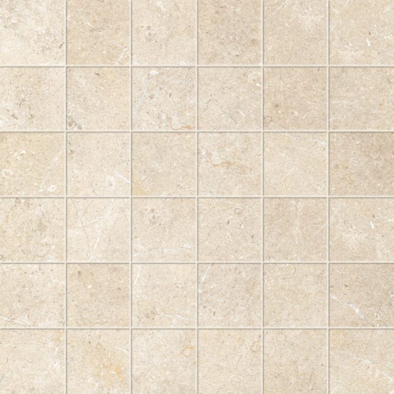 Placa decorativa bej, mozaic, Limestone, 30x30 cm, Marazzi, M8HQ