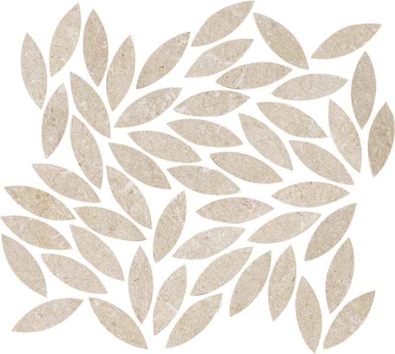 Placa decorativa Marazzi Limestone Sand Mosaico Foglie 34.2x38 cm M8LS - imagine 2