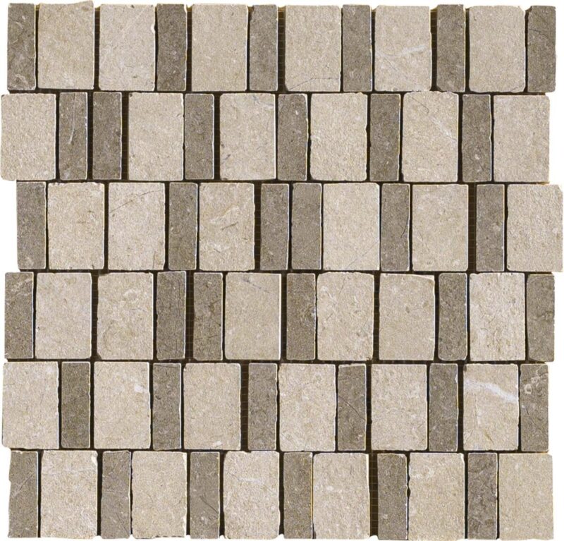 Placa decorativa Marazzi Limestone Taupe Mosaico Mix 30.5X30 cm M8LP