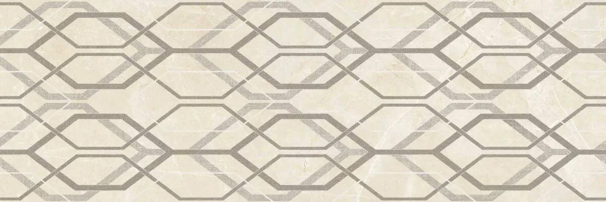 Placa decorativa Marazzi Marbleplay Decoro Net Marfil 30X90 cm Rectificata M4Q2