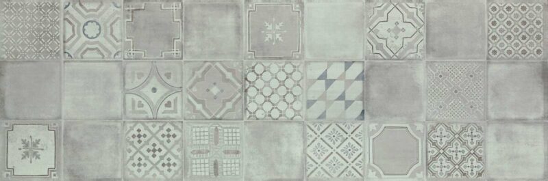 Placa decorativa Marazzi Materika Decoro Cementine Grigio Antracite 40X120 cm MMJY - imagine 2