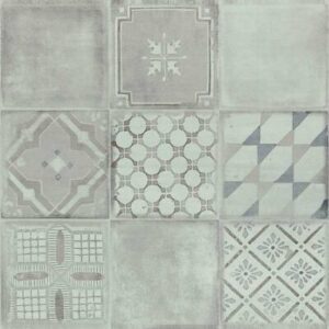 Placa decorativa Marazzi Materika Decoro Cementine Grigio Antracite 40X120 cm MMJY
