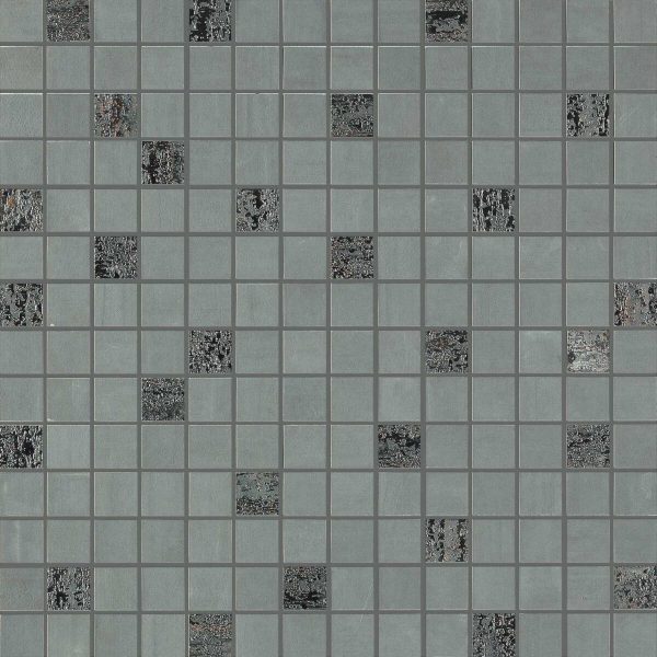 Placa decorativa antracit, mozaic, Materika, 40x40 cm, Marazzi, MMQZ