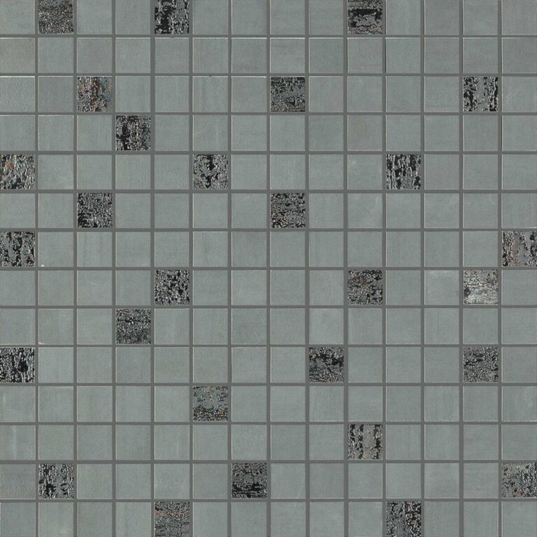Placa decorativa antracit, mozaic, Materika, 40x40 cm, Marazzi, MMQZ