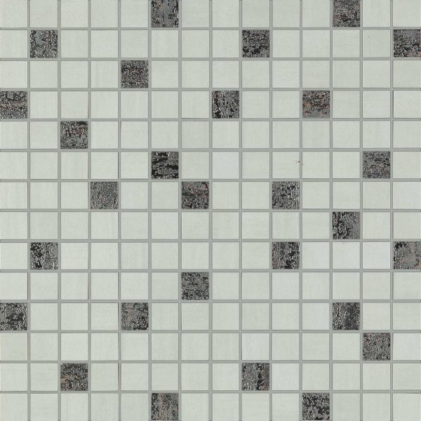 Placa decorativa gri, mozaic, Materika, 40x40 cm, Marazzi, MMQX