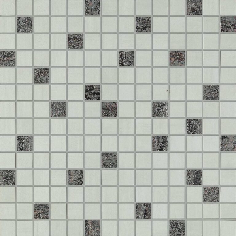 Placa decorativa gri, mozaic, Materika, 40x40 cm, Marazzi, MMQX