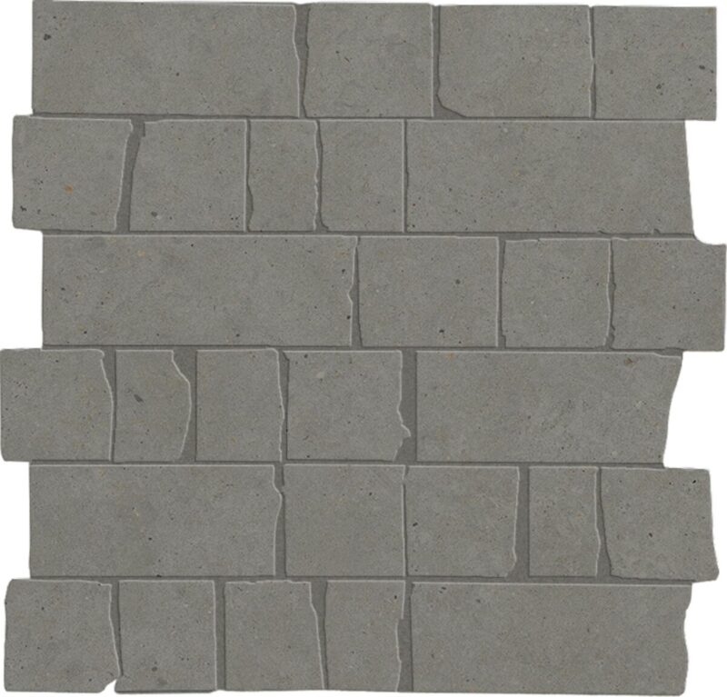 Placa decorativa Marazzi Moon Grey Mosaico Spaccatella 30X30 cm M8LK - imagine 2