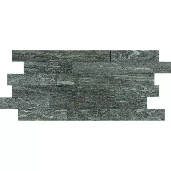 Placa decorativa Marazzi Mosaico 3D Pietra Di Vals Antracite 30X60 cm MLWW