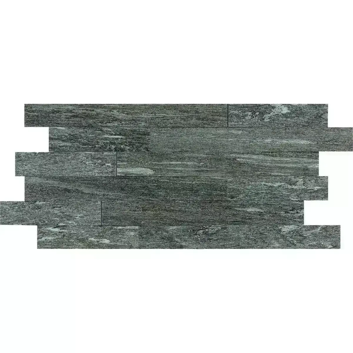 Placa decorativa Marazzi Mosaico 3D Pietra Di Vals Antracite 30X60 cm MLWW