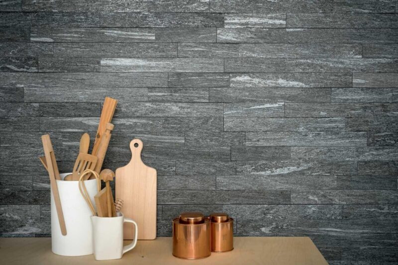 Placa decorativa Marazzi Mosaico Pietra Di Vals Strutt Antracite 30X60 cm MLWT - imagine 3