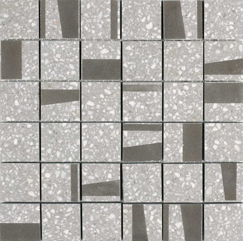 Placa decorativa Marazzi Pinch Light Grey Mosaico 30x30 cm M0KZ