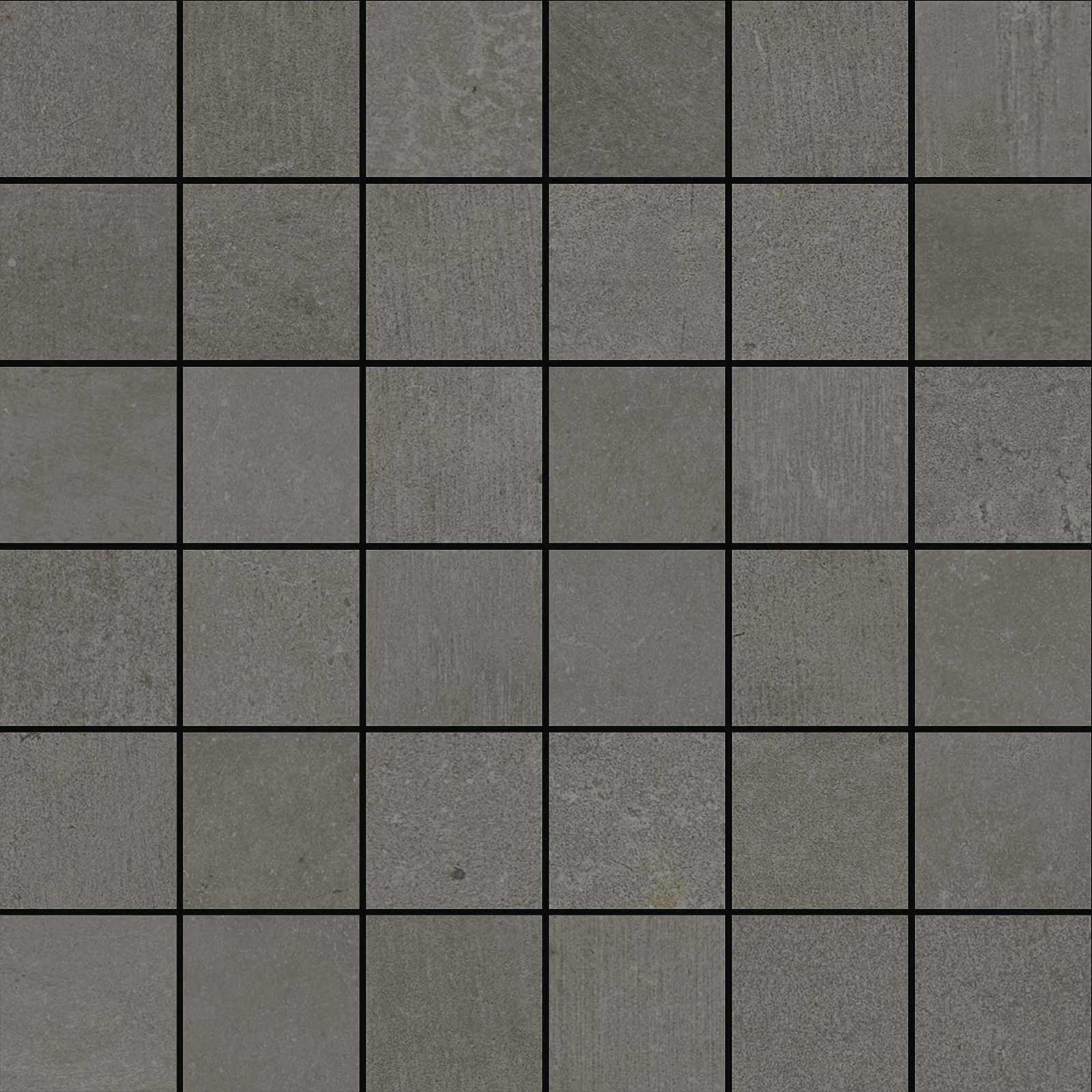 Placa decorativa Marazzi Plaster Anthracite Mosaico 30x30 cm MMFH