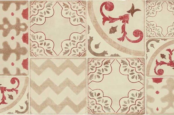 Placa decorativa Marazzi Pottery Decoro Azulejo Champagne 25x76 cm MMV3