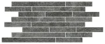 Placa decorativa Marazzi Rocking Anthracite Mosaico 22.5x55 cm M1HU