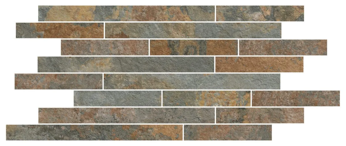 Placa decorativa multicolor, mozaic, Rocking, 22.5x55 cm, Marazzi, M1HS