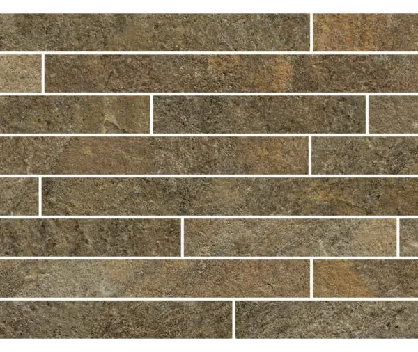 Placa decorativa Marazzi Rocking Tobacco Mosaico 22.5x55 cm M1HR