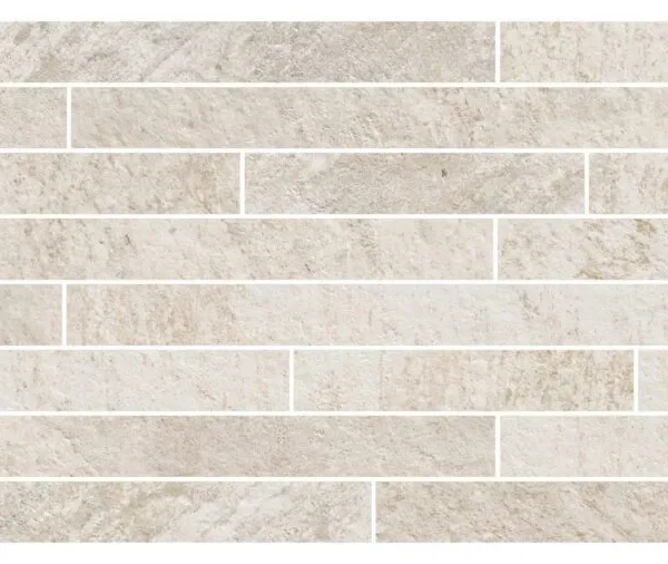 Placa decorativa Marazzi Rocking White Mosaico 22.5x55 cm M1HP