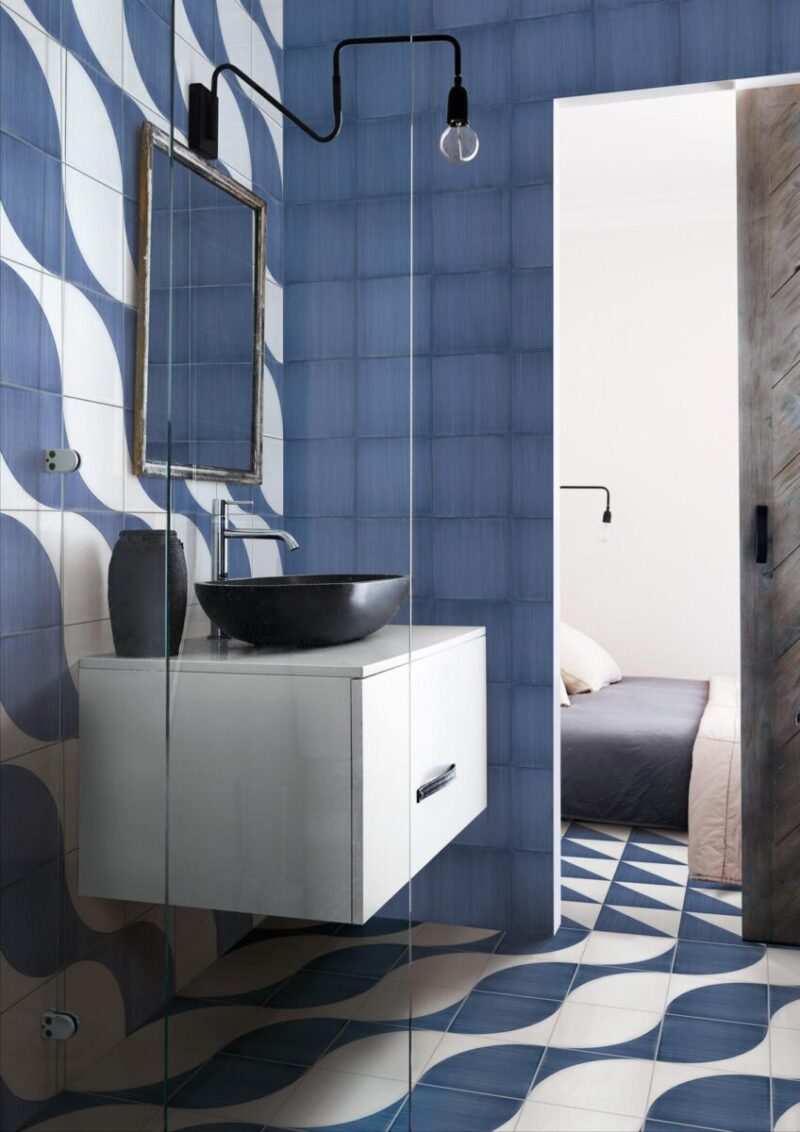 Placa decorativa Marazzi Scenario Blu Tappeto 1 20x20 cm M8RA - imagine 3