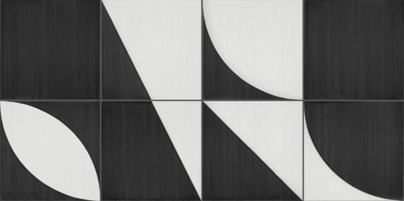 Placa decorativa Marazzi Scenario Nero Decoro Mix 20x20 cm M8RK