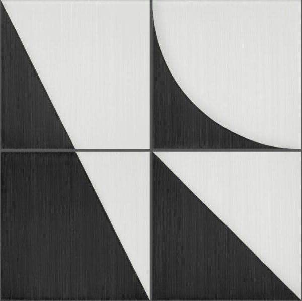 Placa decorativa Marazzi Scenario Nero Decoro Mix 20x20 cm M8RK