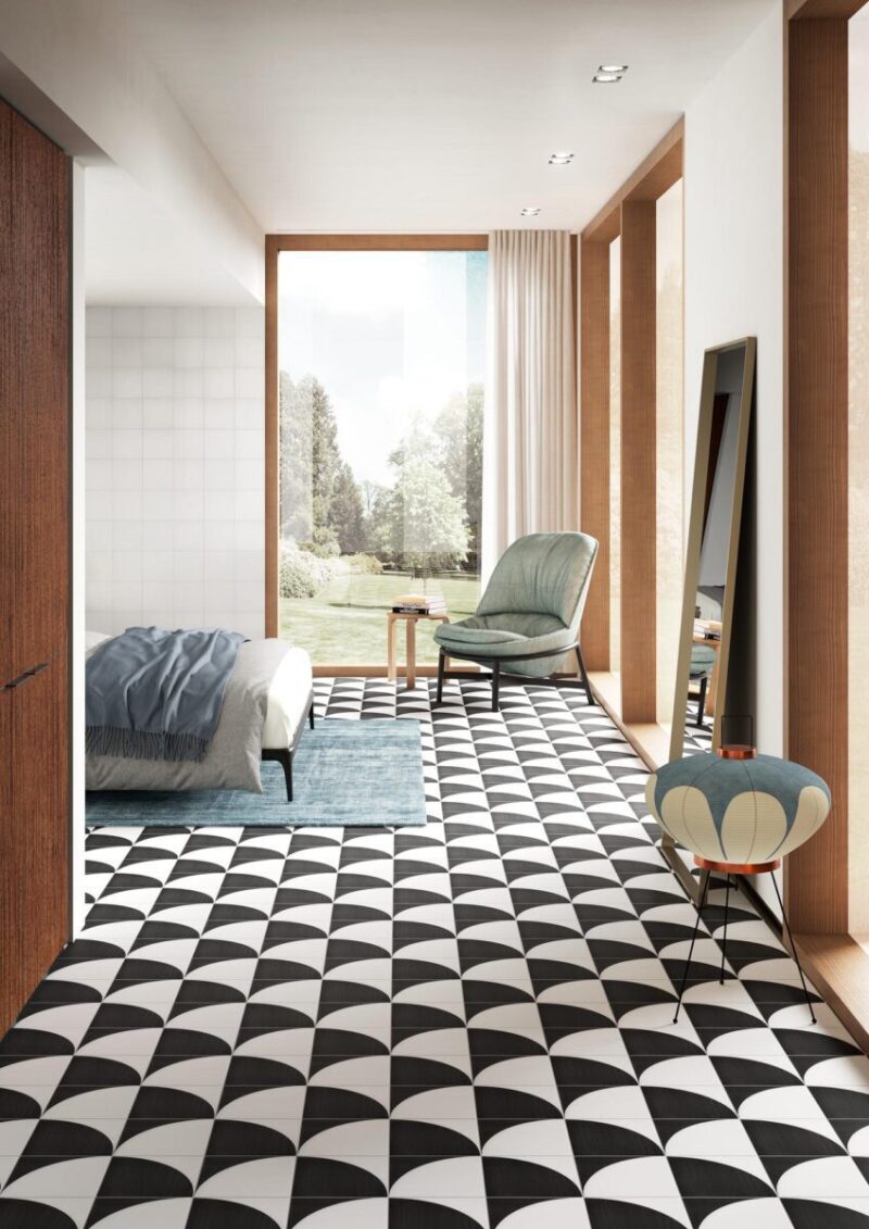 Placa decorativa Marazzi Scenario Nero Tappeto 2A 20x20 cm M8RF - imagine 3