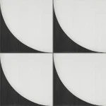 Placa decorativa neagra, mozaic, Scenario, 20x20 cm, Marazzi, M8RG
