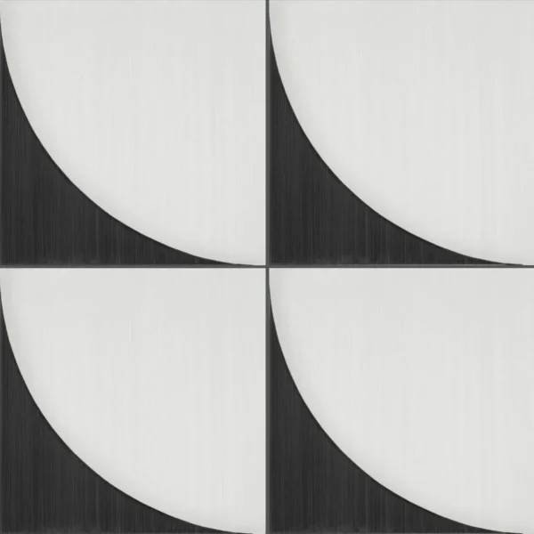 Placa decorativa neagra, mozaic, Scenario, 20x20 cm, Marazzi, M8RG
