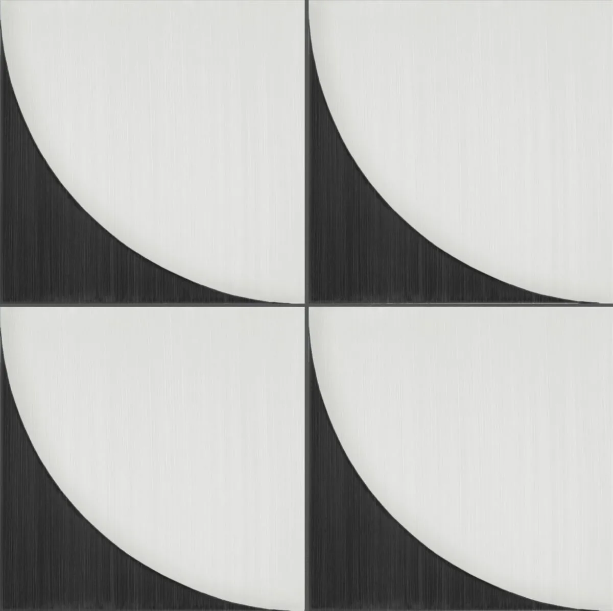 Placa decorativa neagra, mozaic, Scenario, 20x20 cm, Marazzi, M8RG