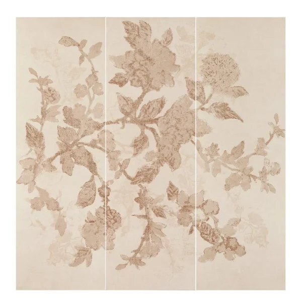 Placa decorativa Marazzi Stone_Art Dec.Bloom Ivory 120x120 cm M08U