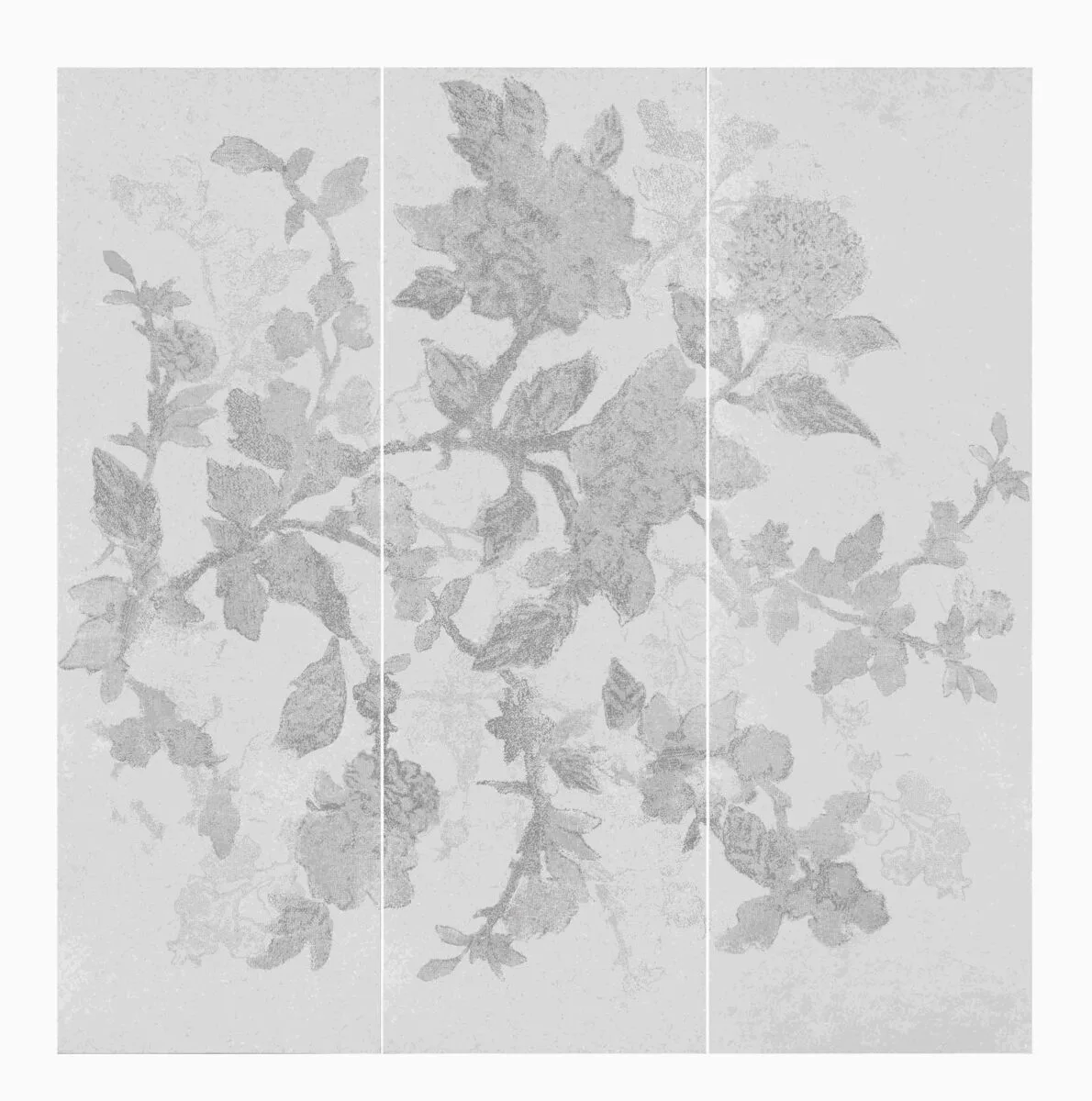 Placă decorativă Marazzi Stone Art Dec.Bloom Steel 120×120 cm