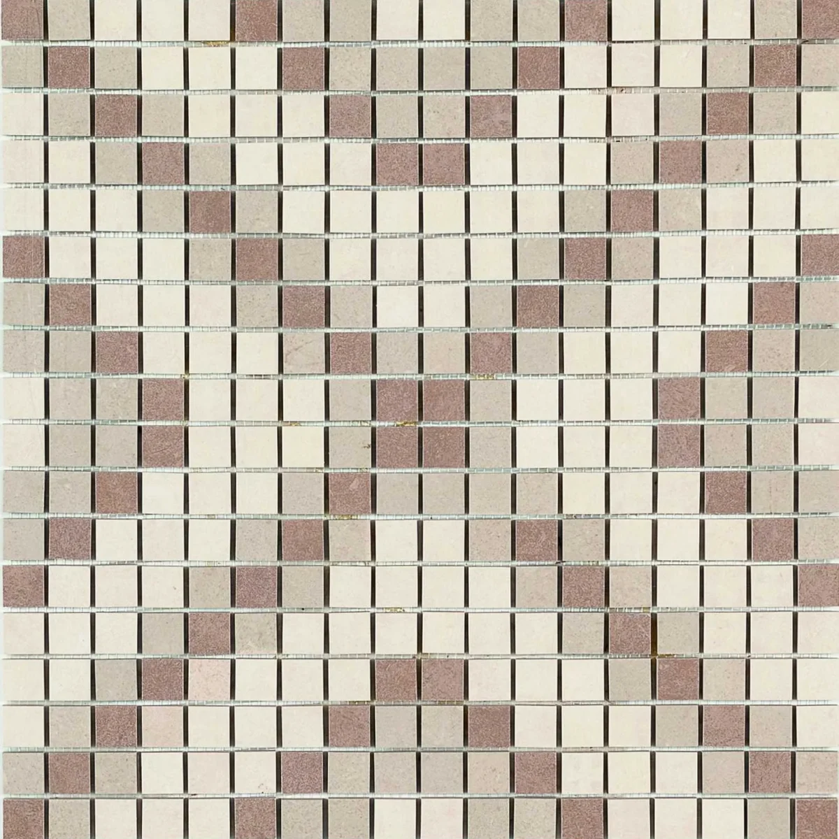 Placa decorativa Marazzi Stone_Art Ivory Taupe Mosaico 40x40 cm M09V