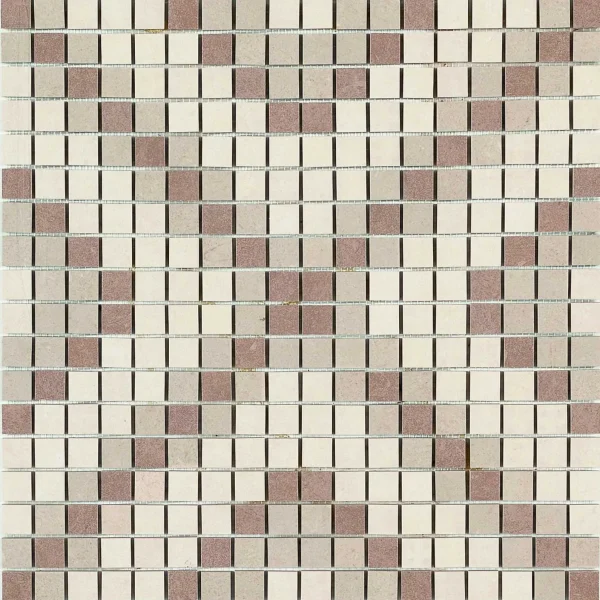 Placa decorativa Marazzi Stone_Art Ivory Taupe Mosaico 40x40 cm M09V